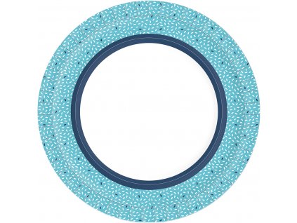 Papírový talířek BIO 22 cm Rice Blue 10ks