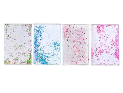 Obal na sešit W011769 A4 s glitry