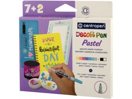 Značkovačee 2738/7+2 DECOR PEN PASTEL
