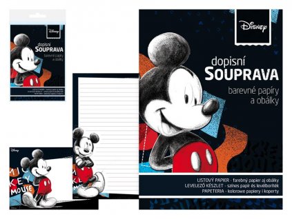 Dopisní papír barevný LUX 5+10 Disney (Mickey)
