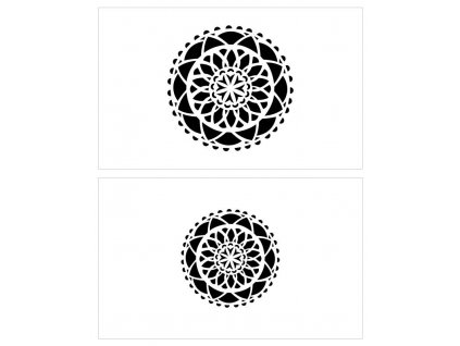 sablona mandala mini