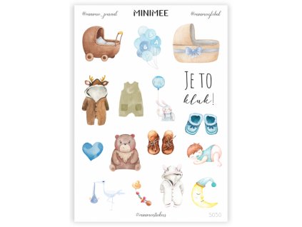 157603 papirove samolepky v arsiku a5 je to kluk