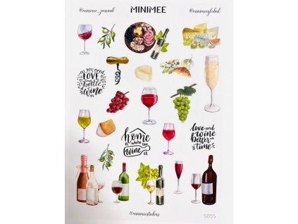 157615 papirove samolepky v arsiku a5 vino