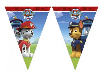 Baner Paw Patrol - Ready For Action, trojúhelníkové vlajky 230 cm