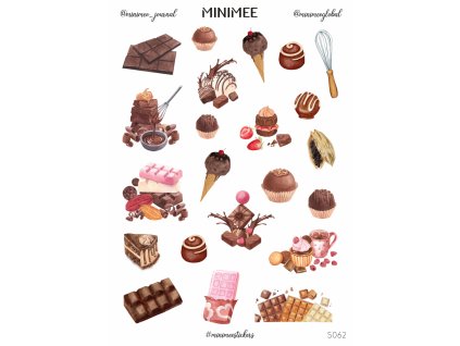 169894 papirove samolepky v arsiku a5 cokolada