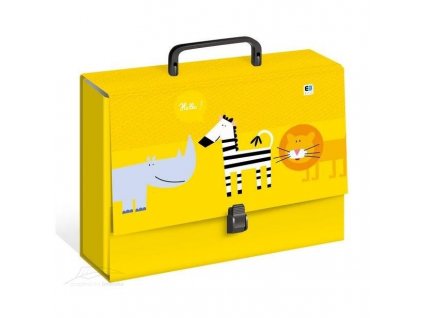 Kufřík zapínací s rukojetí B&B C4 Kids yellow