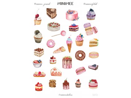 171651 papirove samolepky v arsiku a5 sladke dobroty