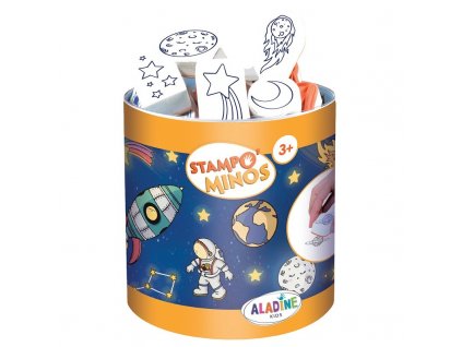 detska razitka s pribehem aladine stampo minos 12 ks vesmir