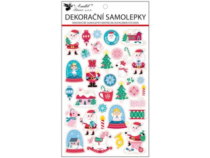 Samolepky pěnové sněžítka 14,5 x 25 cm