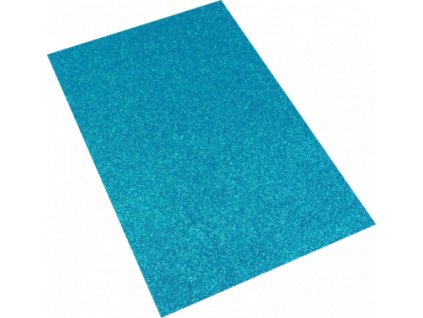 Pěnová guma A4 glitr modrá EG-013