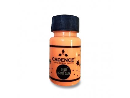 Akrylová barva CADENCE svítící ve tmě, oranžová
