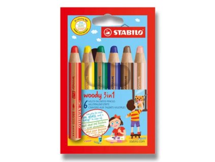 STABILO woody 3v1 6 barev