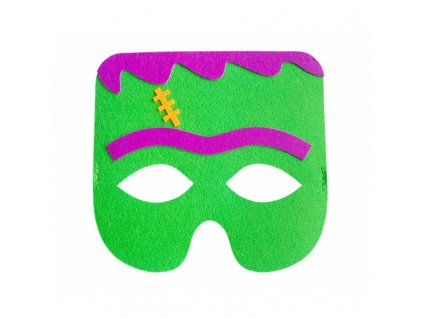 Maska Zelené monstrum fleece 18 x 17 cm