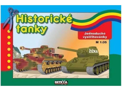 Historické tanky-vystřihovánky model