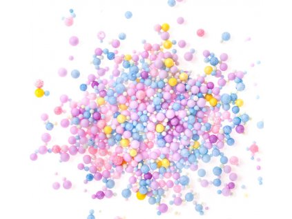 Kuličky polystyrenové 8g barevné pastelové