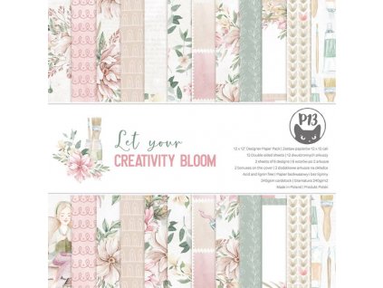 bloczek papierow let your creativity bloom 12x12 (7)