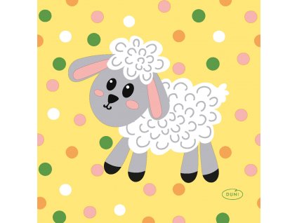 Ubrousky DUNI 24x24cm Hoppy Easter 20ks