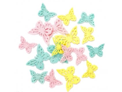 pastelovi motylci samolepky