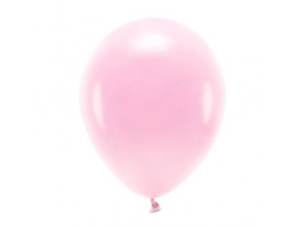 Eko balónky pastelové, světle růžové 10ks