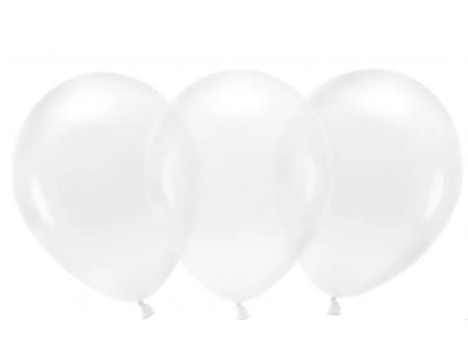 Eko balónky krystal průhledné 10ks