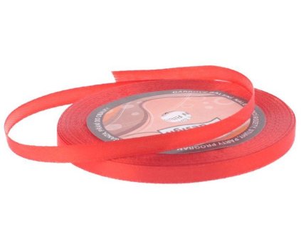 Saténová stuha 6mm/32m červená