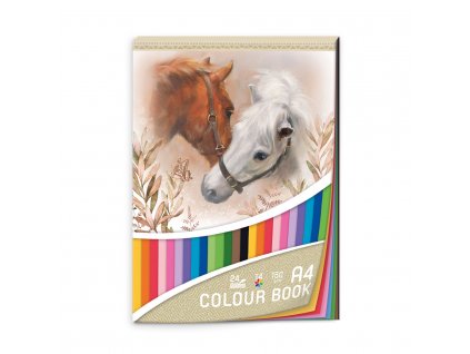 Blok barevných papírů A4 Horse