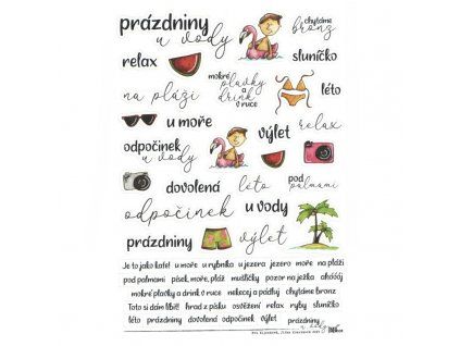 190538 samolepky a5 prazdniny u vody
