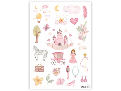 191408 papirove samolepky v arsiku a5 jsem princezna