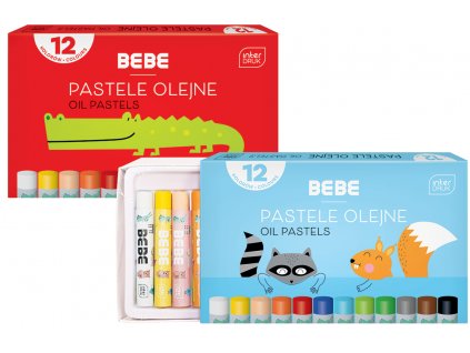 Olejové pastely 12ks Colors Bb Kids