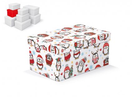 Krabice dárková vánoční B-V009-D 22x14x11cm
