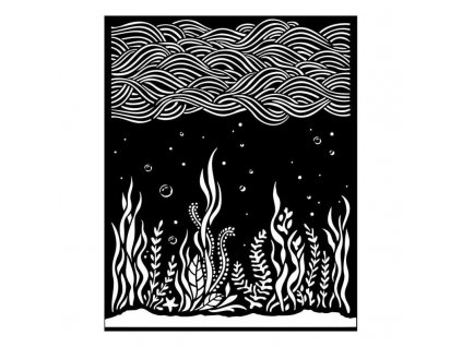 Plastová šablona 20x25cm moře