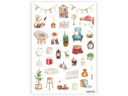 196656 papirove samolepky v arsiku a5 utulny domov