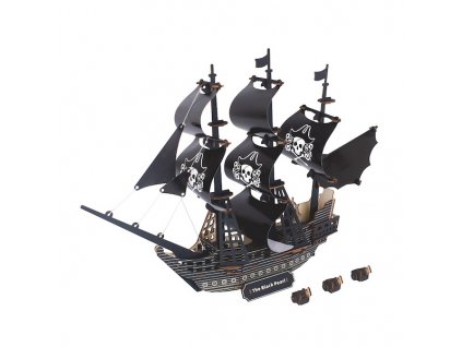 Woodcraft 3D puzzle Pirátská loď