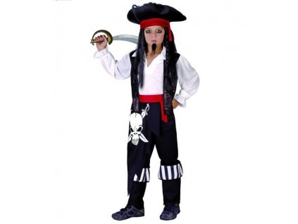 Kostým Pirátský kapitán 110 - 120cm
