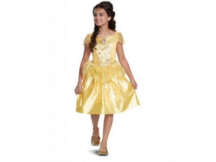 Kostým, žluté šaty princezna Bella 7-8let