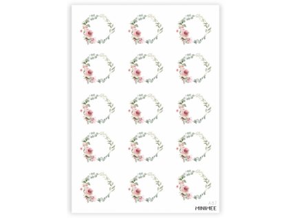 198489 papirove samolepky v arsiku a5 mala kolecka s romantickymi ruzemi