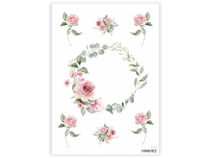 198492 papirove samolepky v arsiku a5 velke kolecko s romantickymi ruzemi