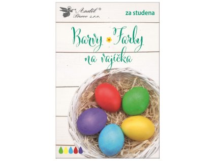 Barvy na vajíčka tablety, 5 ks v balení, barvení za studena