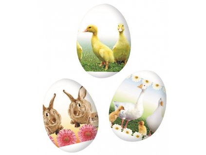 Velikonoční obtisky na vajíčka 779 košilky - živá zvířátka