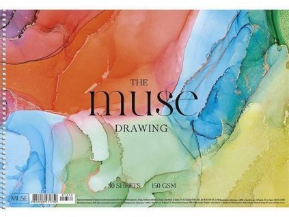 Skicák, náčrtník "Drawing Muse", A4, 50 listů, 150 g, SHKOLYARYK PB-SC-030-315