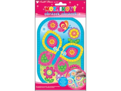 Mozaika motýl 21x14 cm