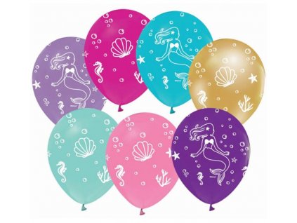 Nafukovací balónky 5ks Podmořský svět, pastel