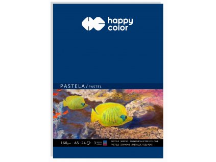 Blok A5/160g,24l BAREVNÝ (3 barvy) Pastel Happy color