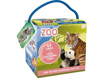 203862 2 pexeso na cesty s omalovankami zoo
