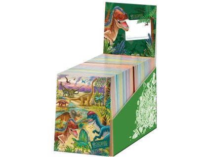 Trhací zápisník 9x12cm pro děti Jurassic Adventure