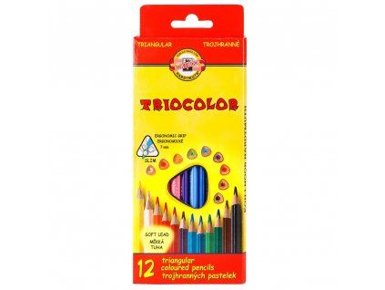 208006 pastelky triocolor 12ks 7mm ergonomicke