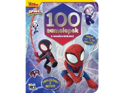 219676 100 samolepek s omalovankami spidey