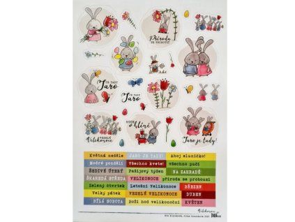 221347 samolepky a5 velikonoce s texty