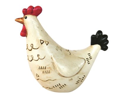 Kohout z polyresinu na postavení 11 x 10 x 5 cm