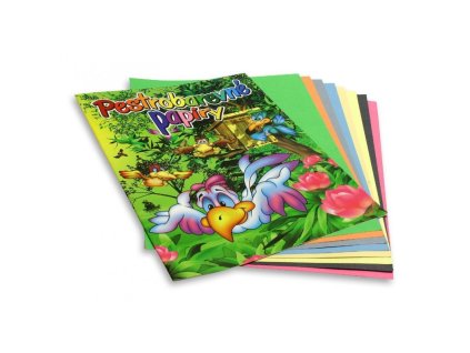 skolni barevne papiry 8 listu format a4